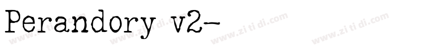 Perandory v2字体转换